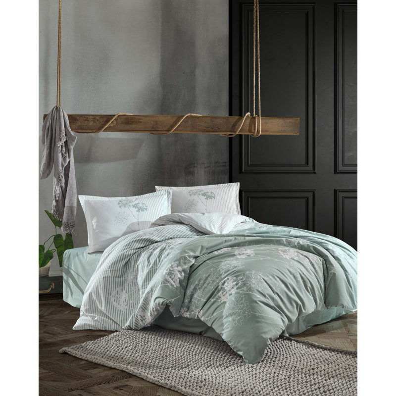 Sky Mint 144 TC Duvet Cover Set