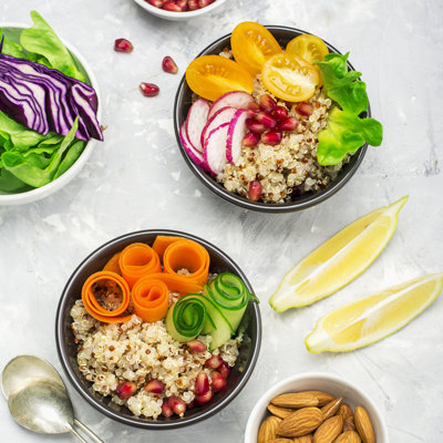 «Enus végétarien quinoa bol» par Annaileysh - photographie sur toile tendue