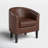 Munson 26.77" Wide Faux Leather Barrel Chair-1553071857