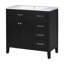 Meuble-lavabo 36 po avec lavabo 36 po, blanc-113332891