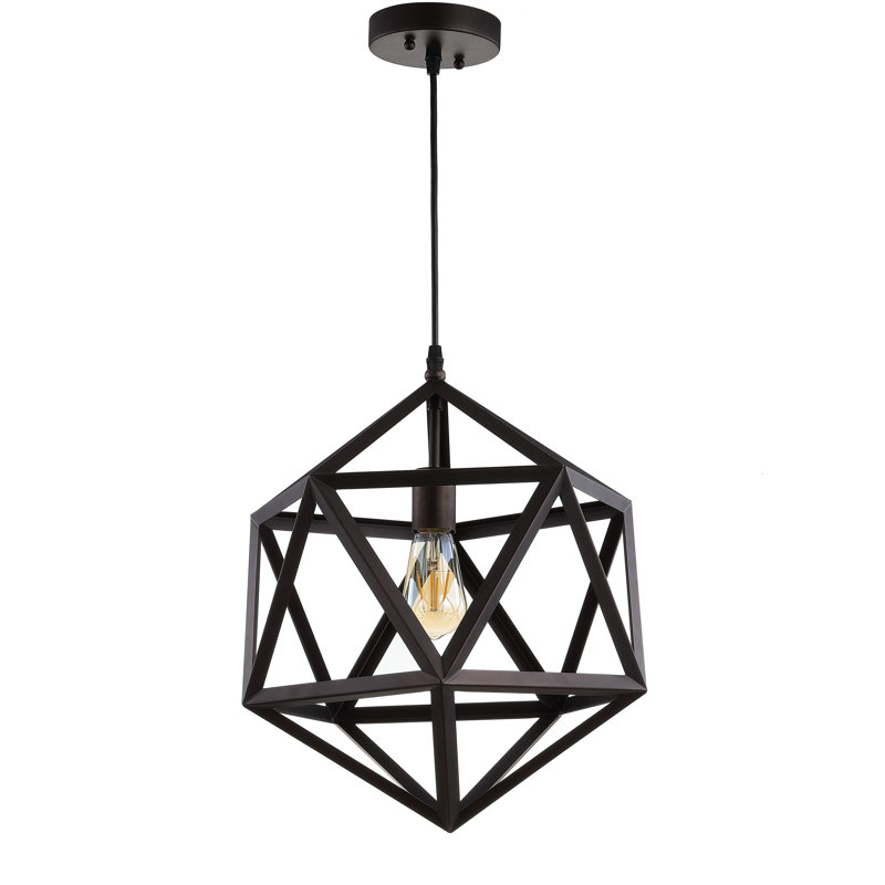 Luminaire suspendu géométrique simple à 1 lumière Branan
