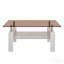 Table basse rectangulaire, plateau en verre trempé avec panneau de fibres à densité moyenne, table moderne pour le salon - verre brun-129933874-129933876