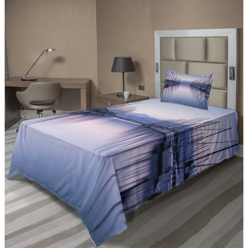 Microfiber Sheet Set, Twin Sheet Set with Fitted Sheet and 1 Pillowcase