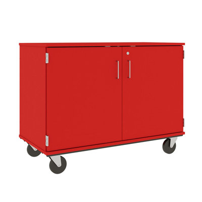 Mobile 10 Compartment Manufactured Wood Classroom Cabinet