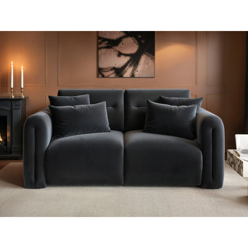 Mabel 2 Seater Sofa Beige Chenille, Grey