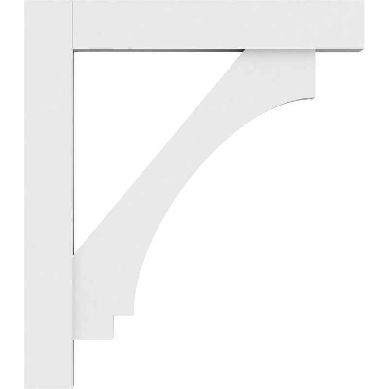Support standard en uréthane Signature Imperial avec extrémités en bloc, brun clair apprêté, H 24 po x l 3 po x P 24 po