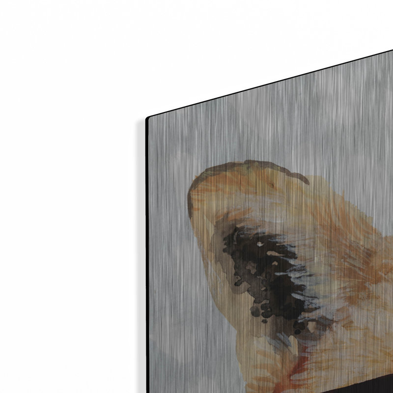 «Four» par Victoria Borges sur métal, H 36 po x l 36 po