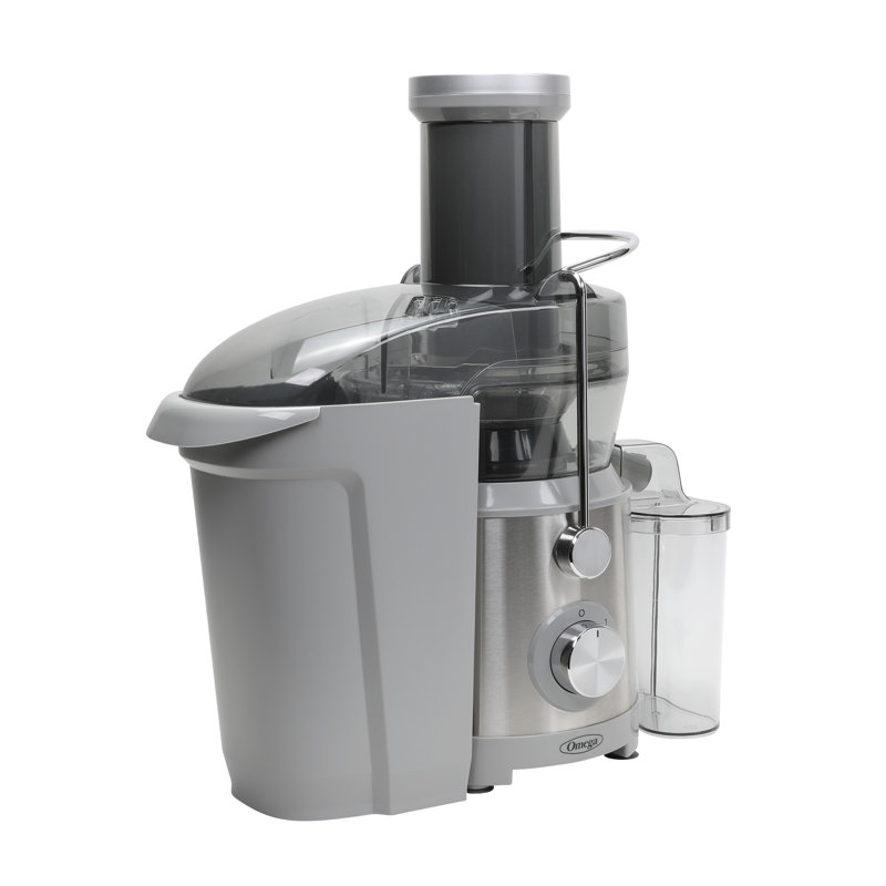Omega High Speed Juicer with Extra Large Chute, in Silver