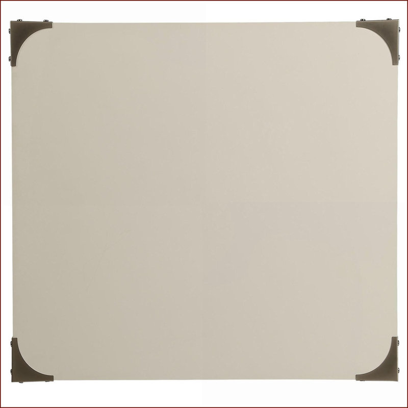 Table basse blanche rustique avec 1 tiroir, plateau en bois Coins en métal pour le rangement dans le salon, Blanc