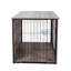 Caisse pour chien moyenne en bois avec portes doubles-845754424