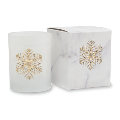 Fresh Scented Jar Candle with Glass Holder