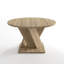 Baelie 1 LEAF ROUND DINING TABLE WOOD N°50-121861779-121861780