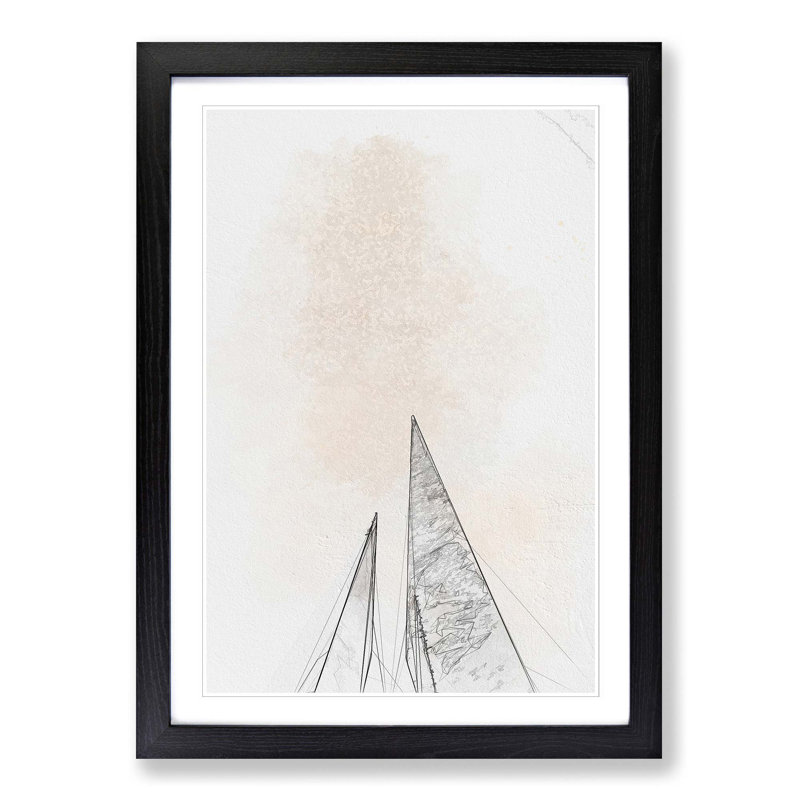 Sketching the Architecture Vol.52 - Picture Frame Drawing Print, 48cm H x 36cm W x 2cm D, Black Framed