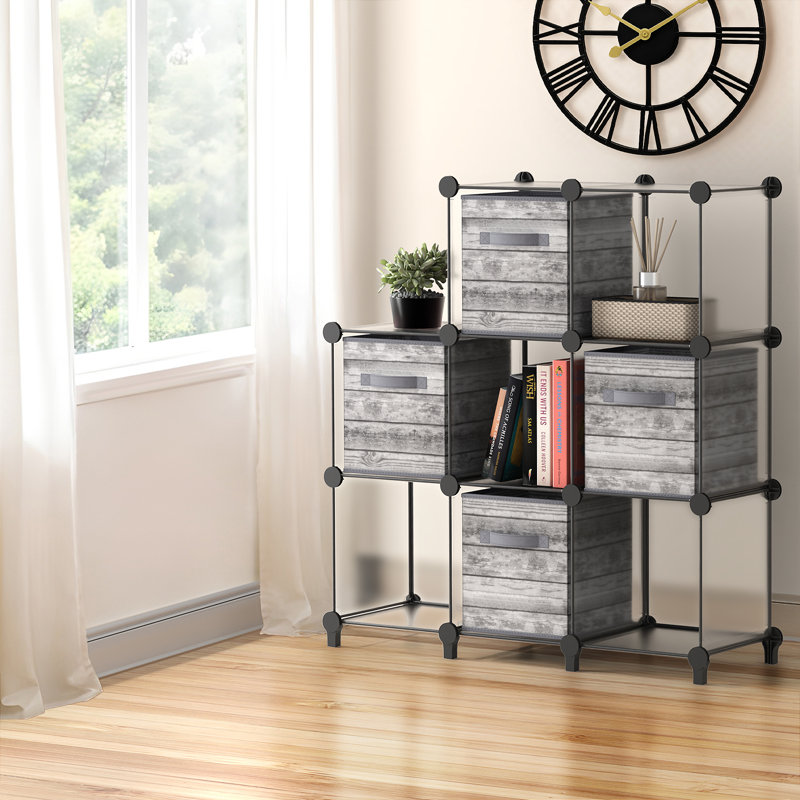 Sorbus Cube Storage Organizer – Waterproof Cubby Shelf for Closet, Toys, Books, Shoes, Décor – Space-Saving Bookshelf for Bedroom, Living Room, Kids’ Room, or Office, Clear, Set of 8