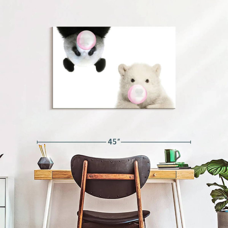 Bears Bubble Gum sur toile, H 24 po x l 36 po x P 1,25 po