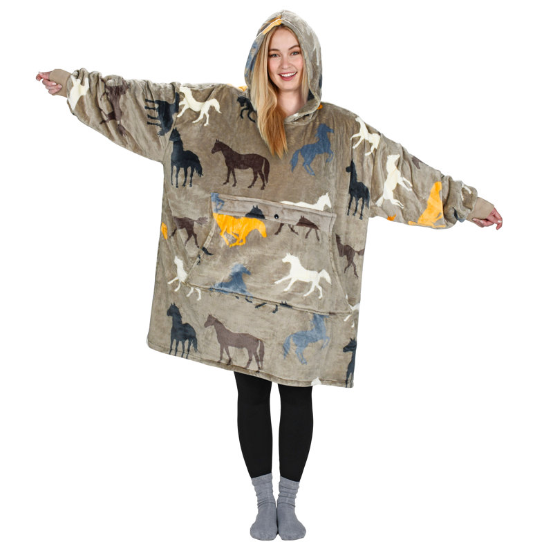 Surdimensionné Catalonia, Sweat à capuche, sherpa portable, cadeau pour femme, Taupe
