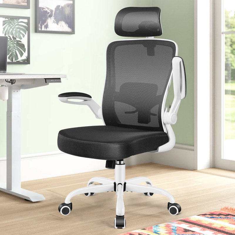 Everdene Office Ergonomic Task Chair, Black, White