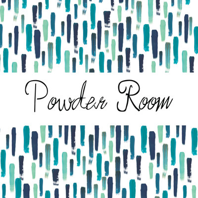 Powder Room I - Wrapped Canvas Painting