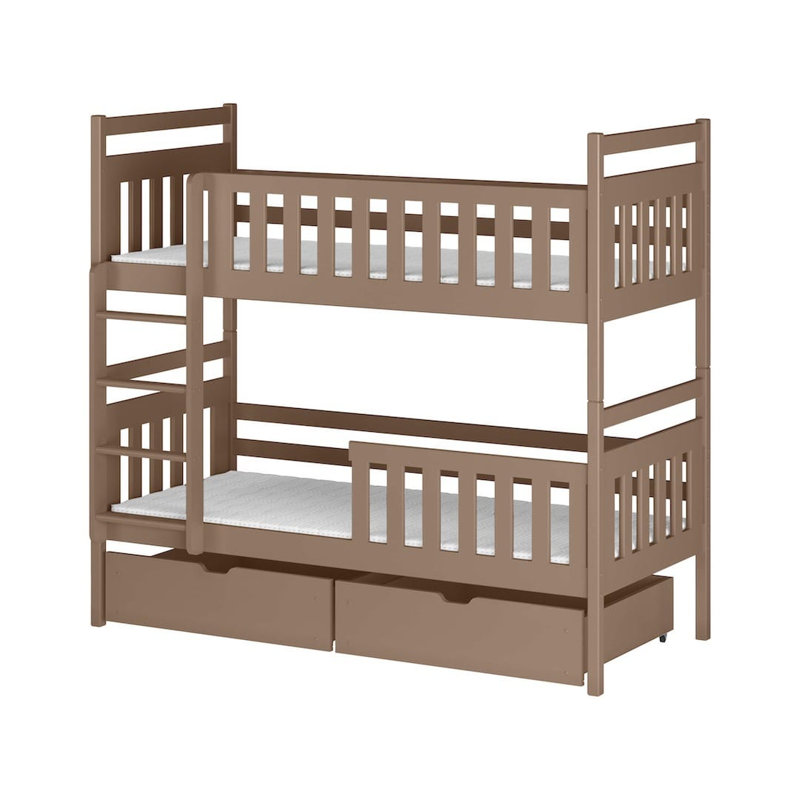 Raglen Single (3') Solid Wood Drawers Bed Frame