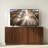 65" Mid-Century Modern TV Stand with Storage, Media Console Fits TVs up to 75", Walnut Brown-932663735