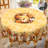 Autumn-Winter Tablecloth 152x152cm Round Autumn-Winter Holiday Patterns Party Picnic Dinner Party Decorative Table Cover-657343218