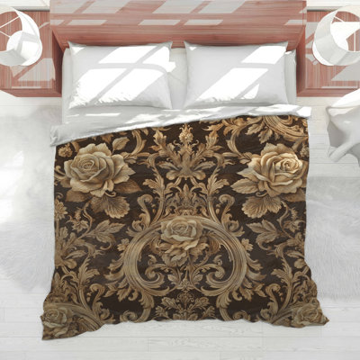Édredon Ornate Floral Roses