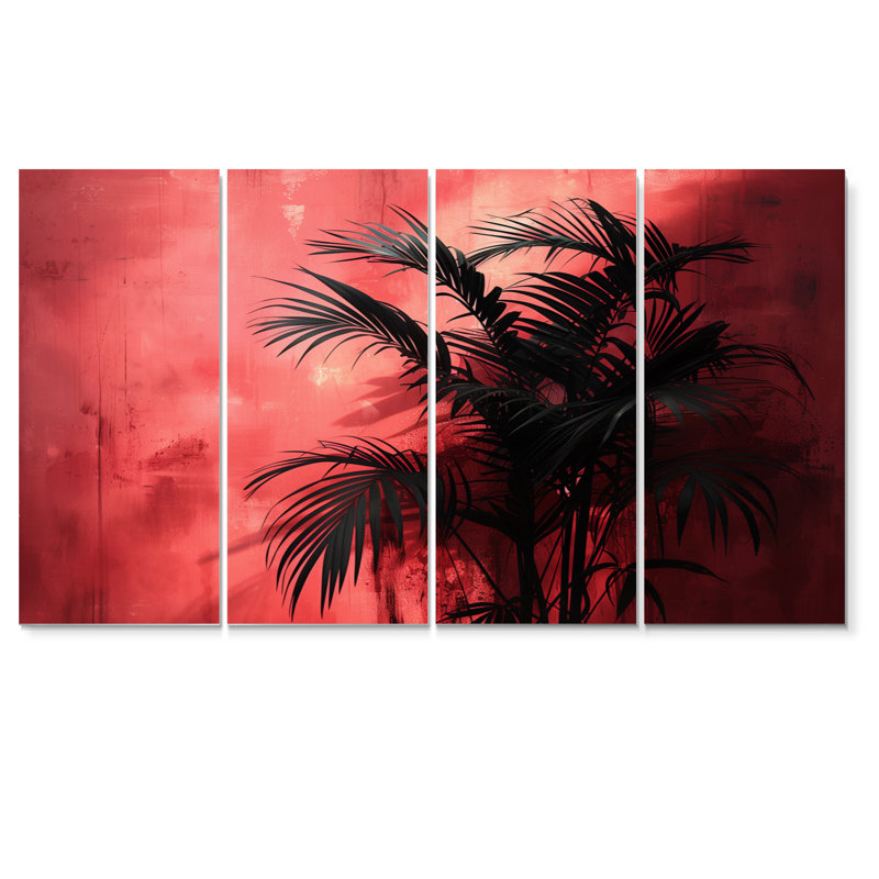 Kayenta - ensemble de reproduction d'art mural palmiers et palmiers, H 32 po x l 64 po