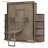 Rotating Full Murphy Bed with Desk & Dual 3-Tier Shelves, Hidden Wall Storage, Space-Saving Home Office, Gray-2094856748