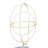 Marble Loop Geometric Decorative Sculpture with Marble Base