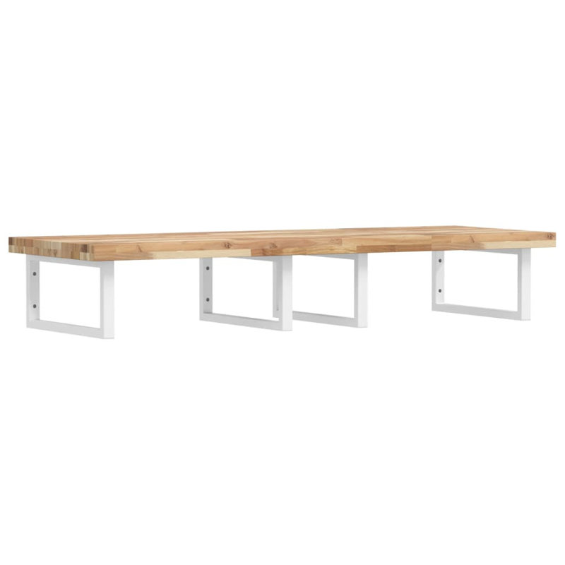 Bucura 160cm Solid Wood Bathroom Vanity Top, Acacia/White
