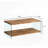 Walnut Tempered Glass Sofa Table