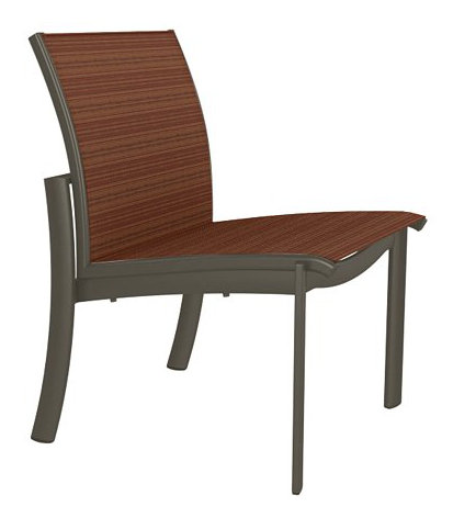 Kor Outdoor Dining Side Chair, Mocha, Rincon