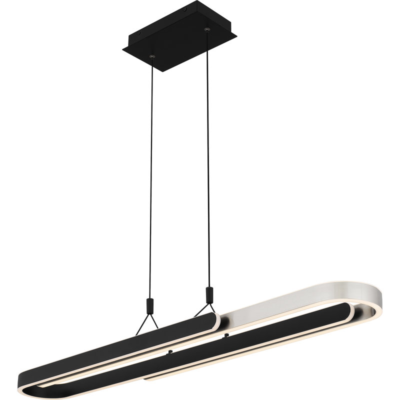Luminaire intégré pour îlot noir mat Mersedes