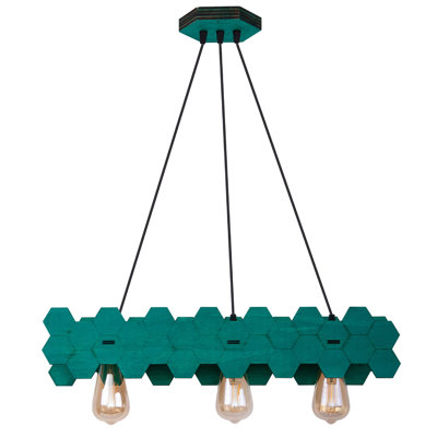Luminaire suspendu pour îlot de cuisine 3 lumières Weatherwax