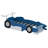 Unfinished Race Car-Shaped Platform Bed with Wheels-94375253-94375250