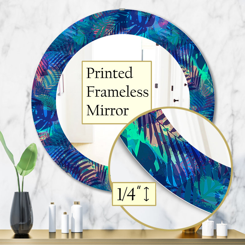 Tropical Mood 7 Modern Accent Mirror, 31.5" H x 31.5" W