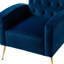 Fauteuil à oreilles en velours de polyester Tonas-466040034