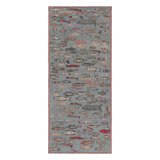 Rug & Kilim’S Custom Runner Rug In Blue With Colorful Fish Pictorials