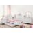 Wooden Nightstand With 2 Drawers, White
