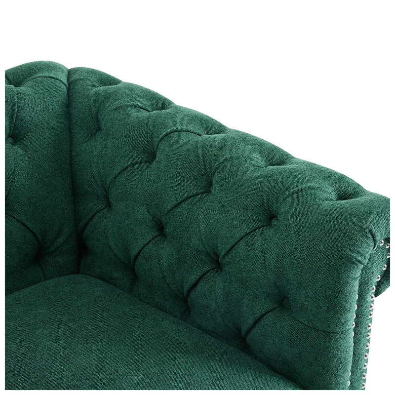 Fauteuil club Chesterfield Christopher Knight Home l 39,25 po x P 33,75 po x H 27,25 po
