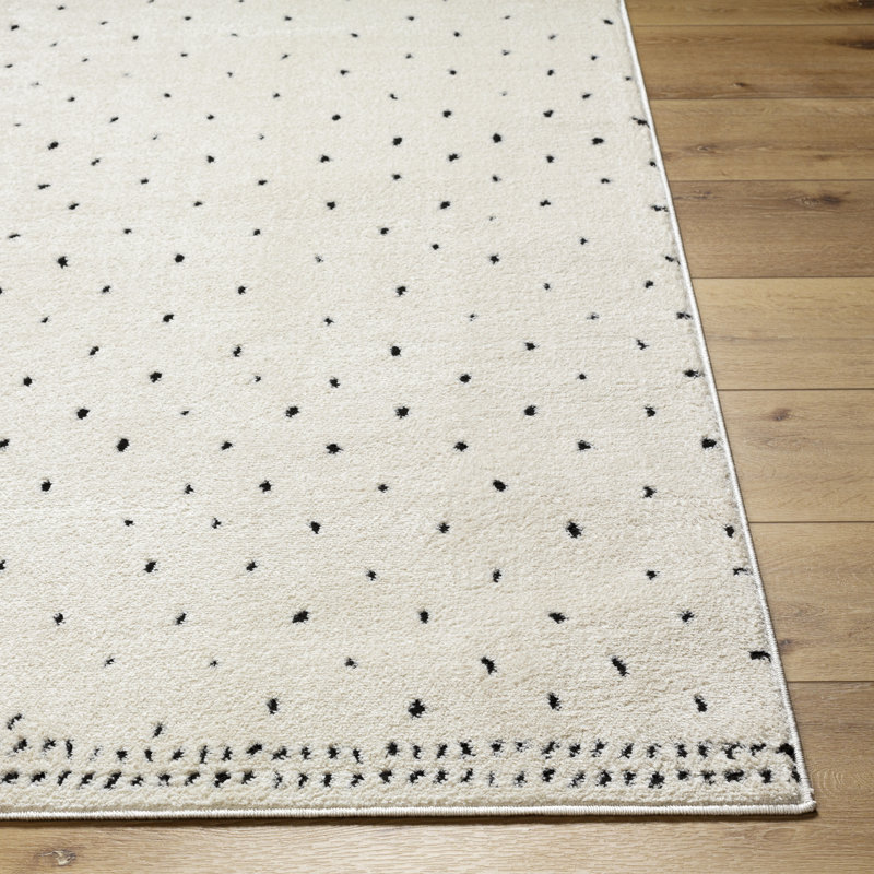 Athira Charcoal/Cream Area Rug, Runner 2'8" x 7'3"
