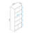Ratzer 71.65" H x 26.57" W Mid-Century Modern 5-Shelf Open Bookcase in Brown and White-1744643769
