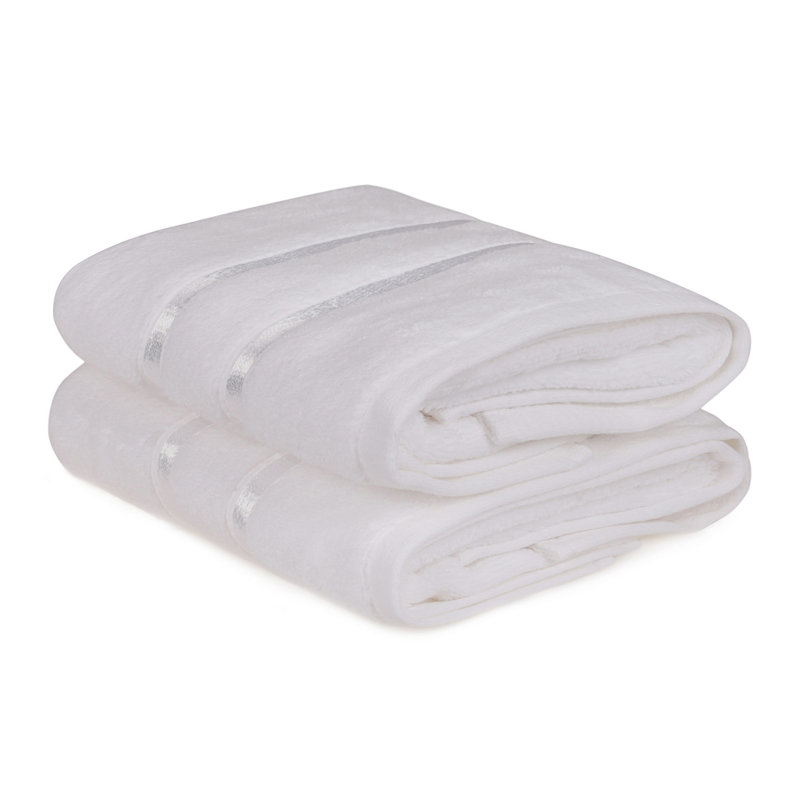 Luxurious Hand Towel Set, 100% Microcotton, 19.7 x 35.4 inches | Ultra-Soft 19.7 oz/sq yd, Machine Washable at 104°F | Elegant White Color, Absorbent and Quick-Drying for Home & Spa Use