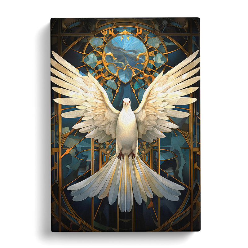 Dove Bird - Wrapped Canvas, 76cm H x 50cm W x 3cm D
