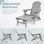 Chaise Adirondack avec repose-pieds Behiye-1460727928