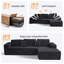 Canapé modulaire rembourré en velours côtelé l 110 po Boneless-743266577-743266579