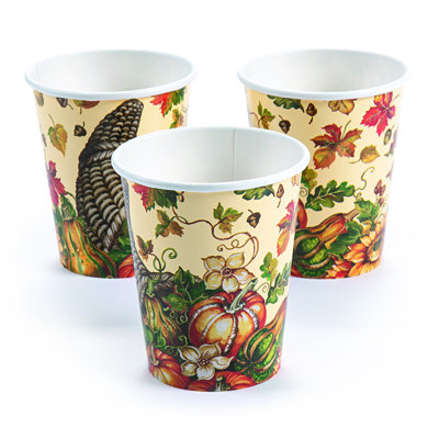 Ardyce Disposable Paper Thanksgiving Cups