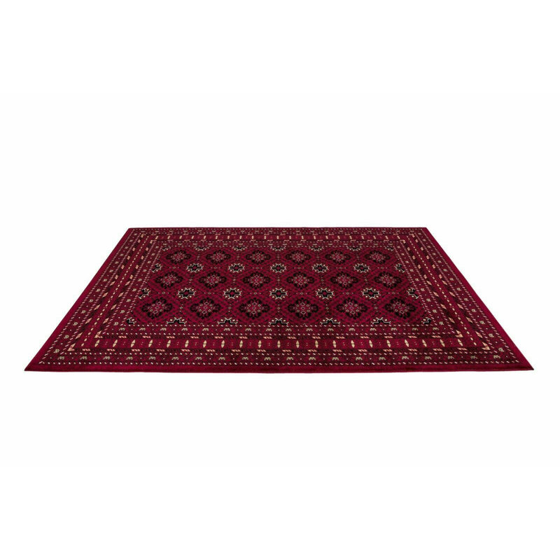Tagab Red Traditional Non Slip Area Rugs – Luxury Washable Living Room Carpet, Bedroom & Hallway Runner