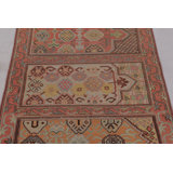 Vintage Turkish Rug In Pink With Anadolu Saf Medallions - Rug & Kilim