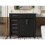 Meuble-lavabo simple 36 po avec plateau en résine Tayveon